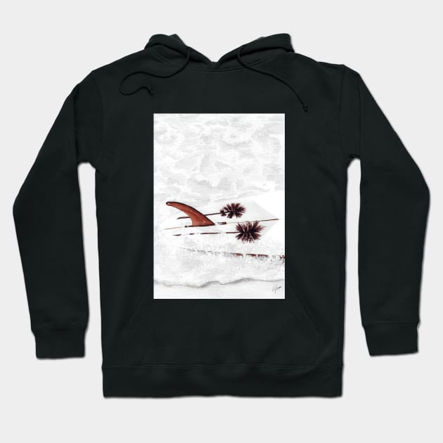surfing is life Hoodie by GinColorist